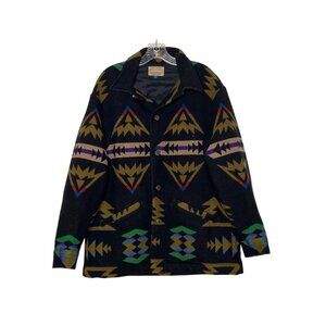 Vtg Pendleton Chief Joseph Navajo Aztec Pattern High Grade Western Wear Men's L